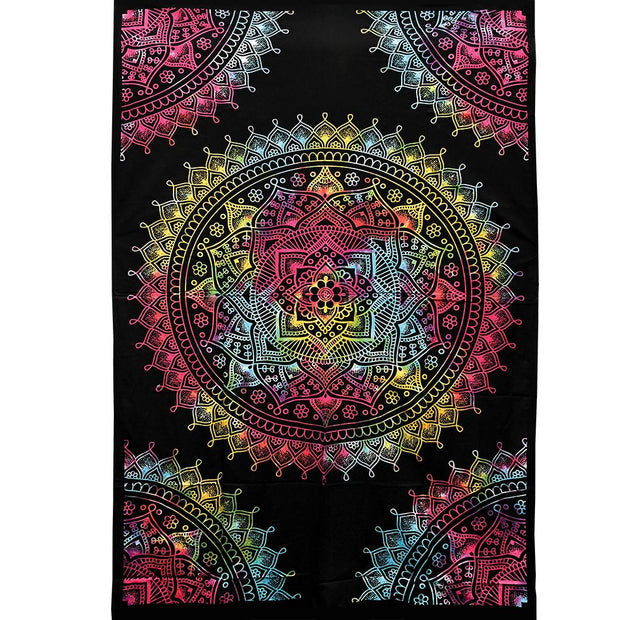 Trippy Sheetz Tie Dye Mandala Tapestry - 55"x85" - Headshop.com
