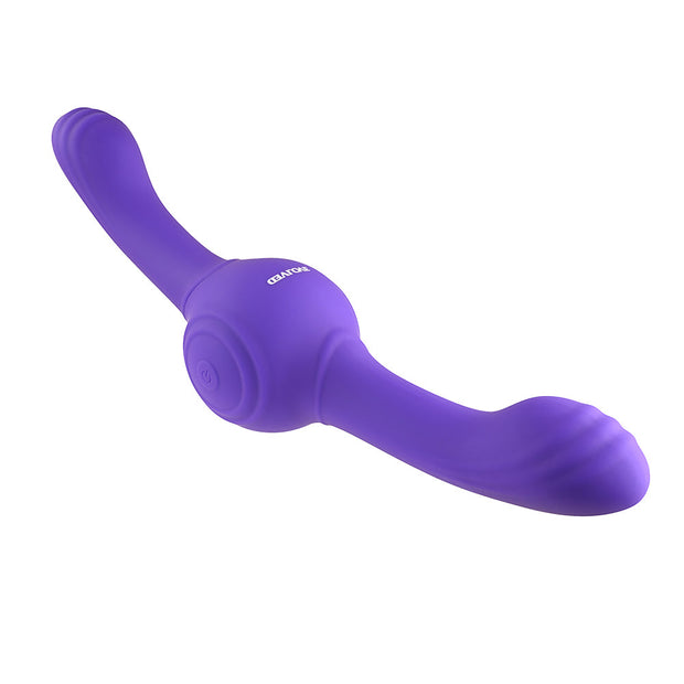 Evolved Our Gyro Vibe Rechargeable Dual Ended Gyrating Silicone Vibrator Purple - Headshop.com