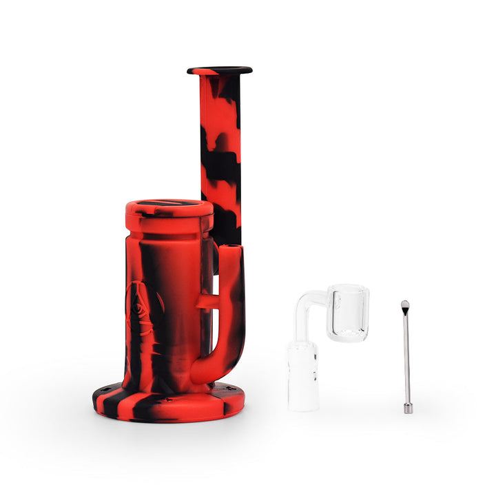 Ritual - 8.5'' Silicone Sidecar Rig - Black & Red - Headshop.com