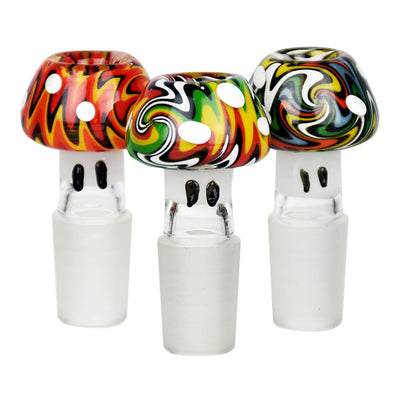Multi-color Swirl Mushroom Herb Slide - Headshop.com