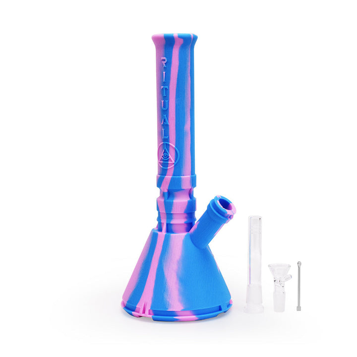 Ritual - 12'' Deluxe Silicone Modular Beaker - Cotton Candy - Headshop.com