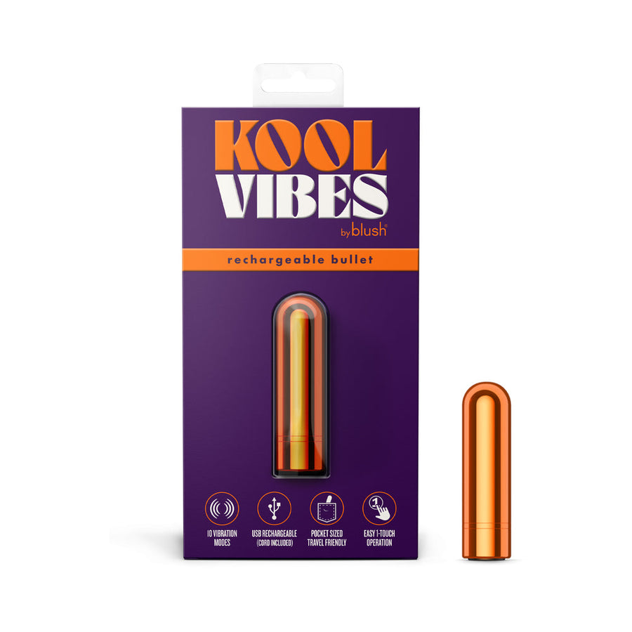 Kool Vibes Rechargeable Mini Bullet Tangerine - Headshop.com