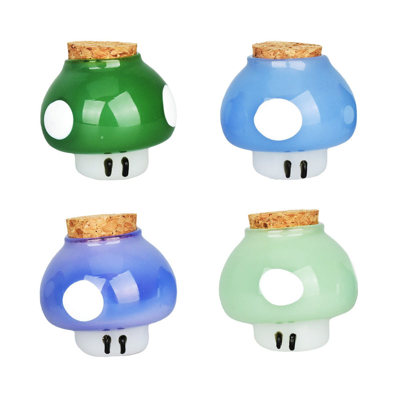 Shroom Character Stash Jar - 2"/Colors Vary - Headshop.com