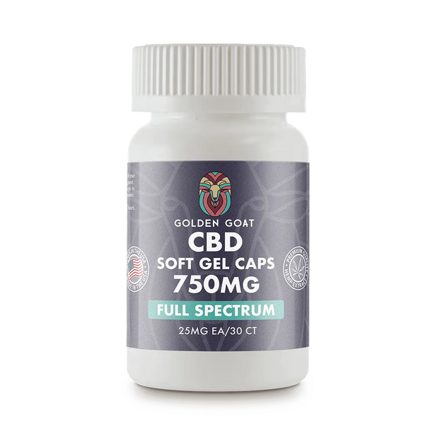 CBD Gel Capsules – Full Spectrum – 750MG – 30ct - Headshop.com