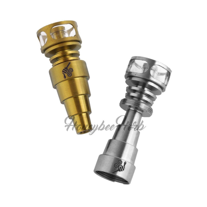 Honeybee Herb Titanium 6 IN 1 Cage Hybrid Dab Dab Nail - Headshop.com