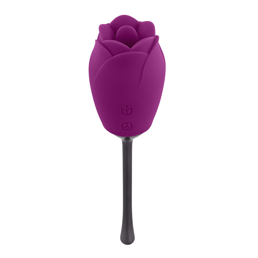 Playboy Petal Rechargeable Silicone Tongue Flicking Vibrator Wild Aster - Headshop.com