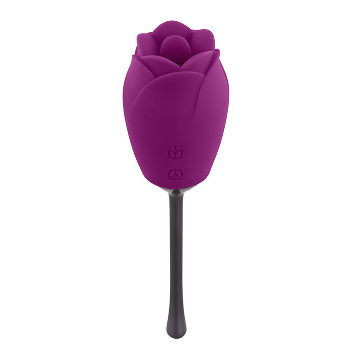 Playboy Petal Rechargeable Silicone Tongue Flicking Vibrator Wild Aster - Headshop.com