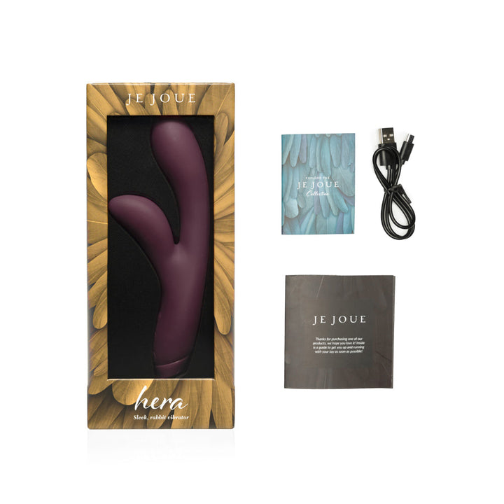 Je Joue Hera Rechargeable Silicone Rabbit Vibrator Purple - Headshop.com