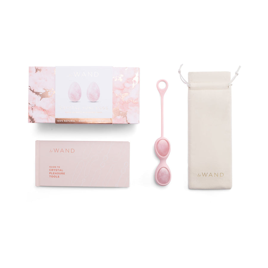 Le Wand Crystal Yoni Eggs Rose Quartz - Headshop.com