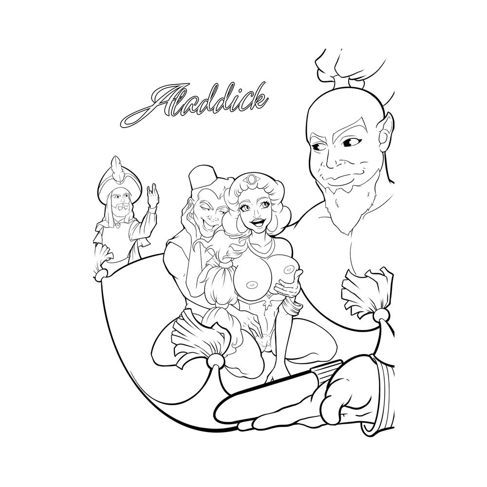 Porn Cartoon Parody Coloring Book - Headshop.com