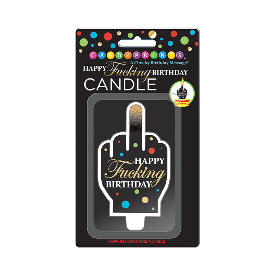 Happy Fucking Birthday Middle Finger Candle - Headshop.com