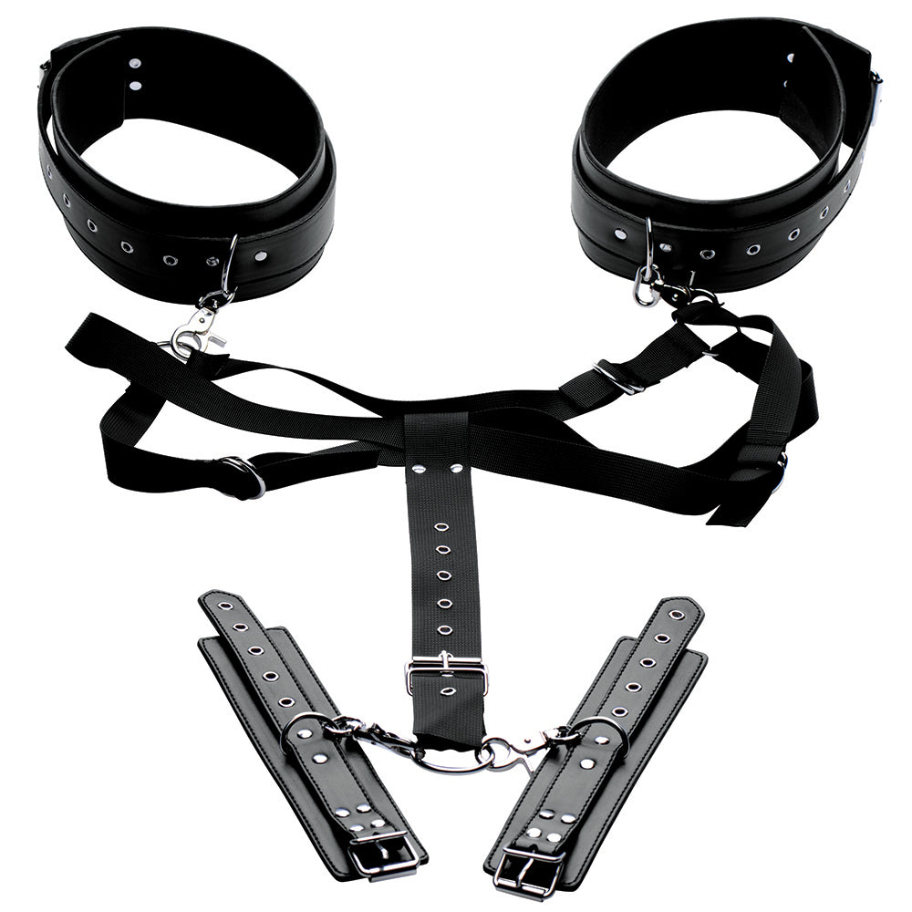 Masters Acquire Easy Access Thigh Harness with Wrist Cuffs - Headshop.com