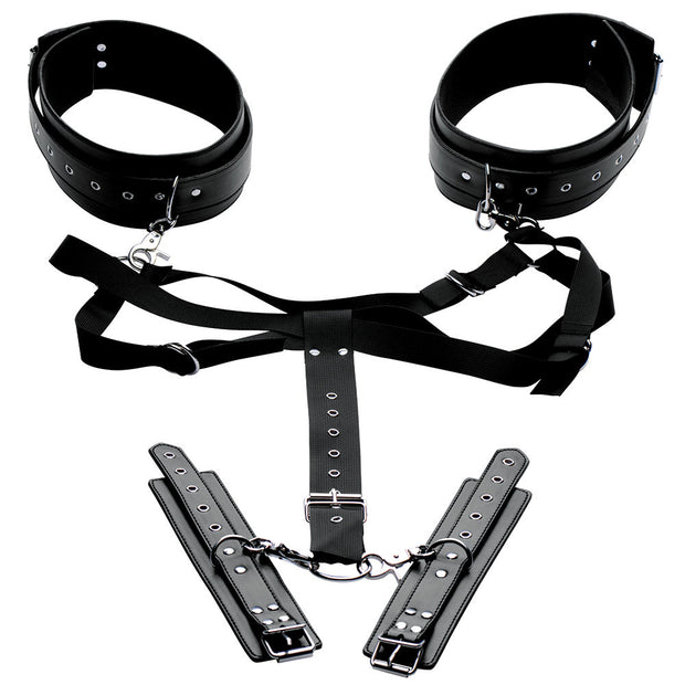 Masters Acquire Easy Access Thigh Harness with Wrist Cuffs - Headshop.com