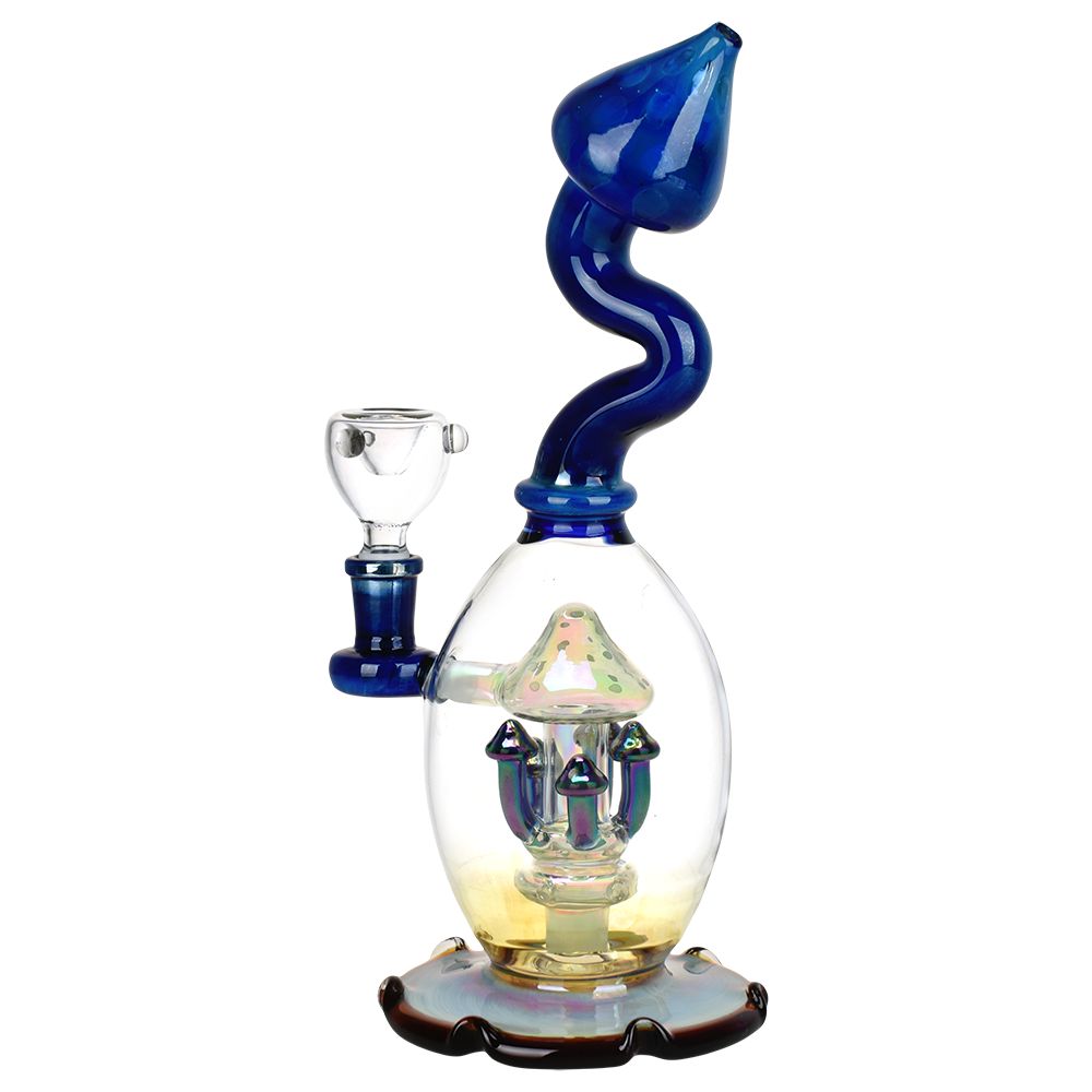 Mushroom Magic Glass Water Pipe - 11" / 14mm F - Headshop.com