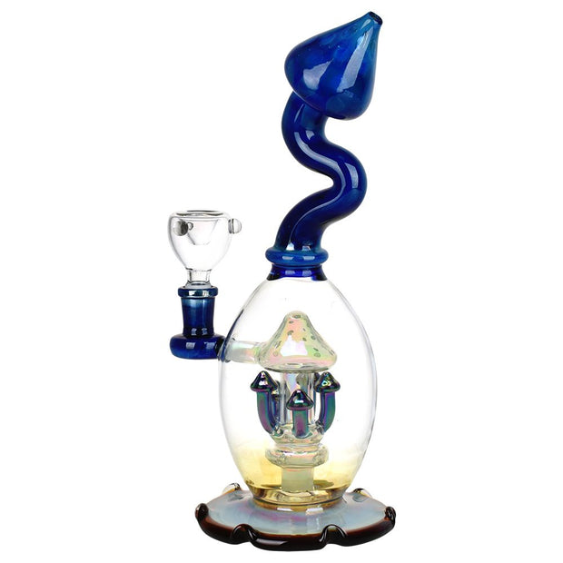 Mushroom Magic Glass Water Pipe - 11" / 14mm F - Headshop.com
