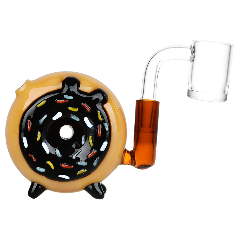 Pulsar Donut Mini Chugger Rig | 3" | 10mm F - Headshop.com