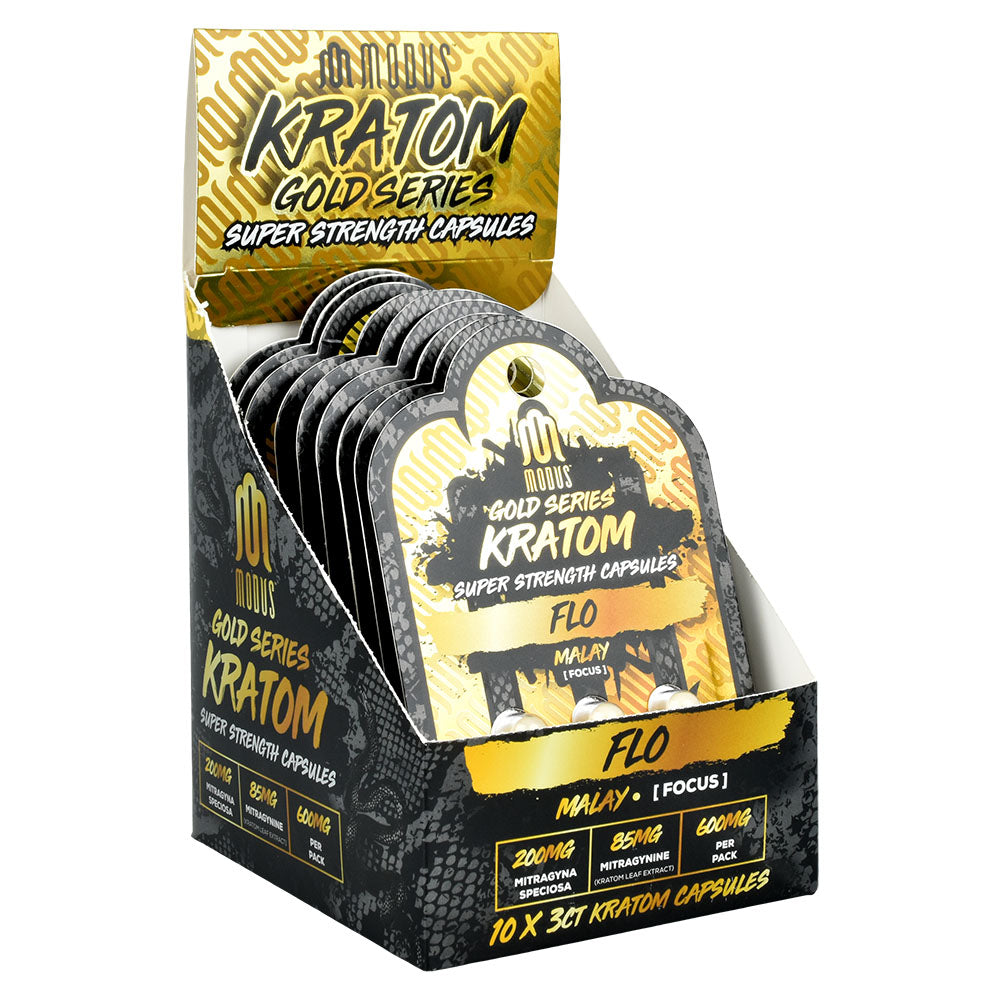 Modus Gold Series Kratom Capsules | 600mg | 3pk | 10pc - Headshop.com