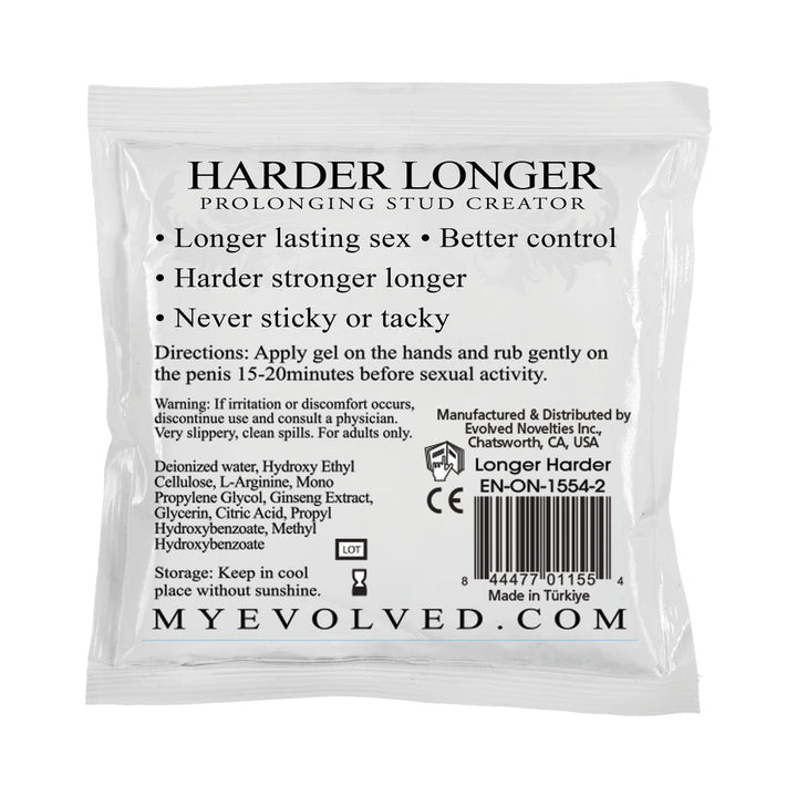 Evolved One Night Stand Harder Longer Male Enhancement Gel 2.5 ml Foil - Headshop.com