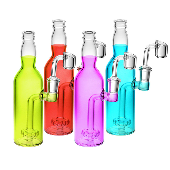 Bright Soda Bottle Oil Rig - 7.5" / 14mm F / Colors Vary - Headshop.com