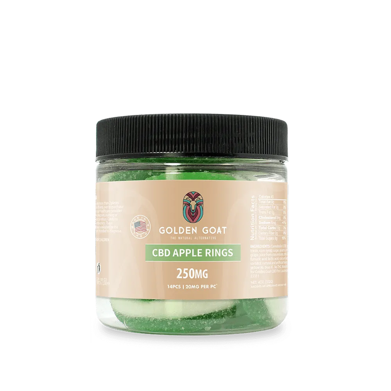 CBD Gummies 250MG - Apple Rings - Headshop.com