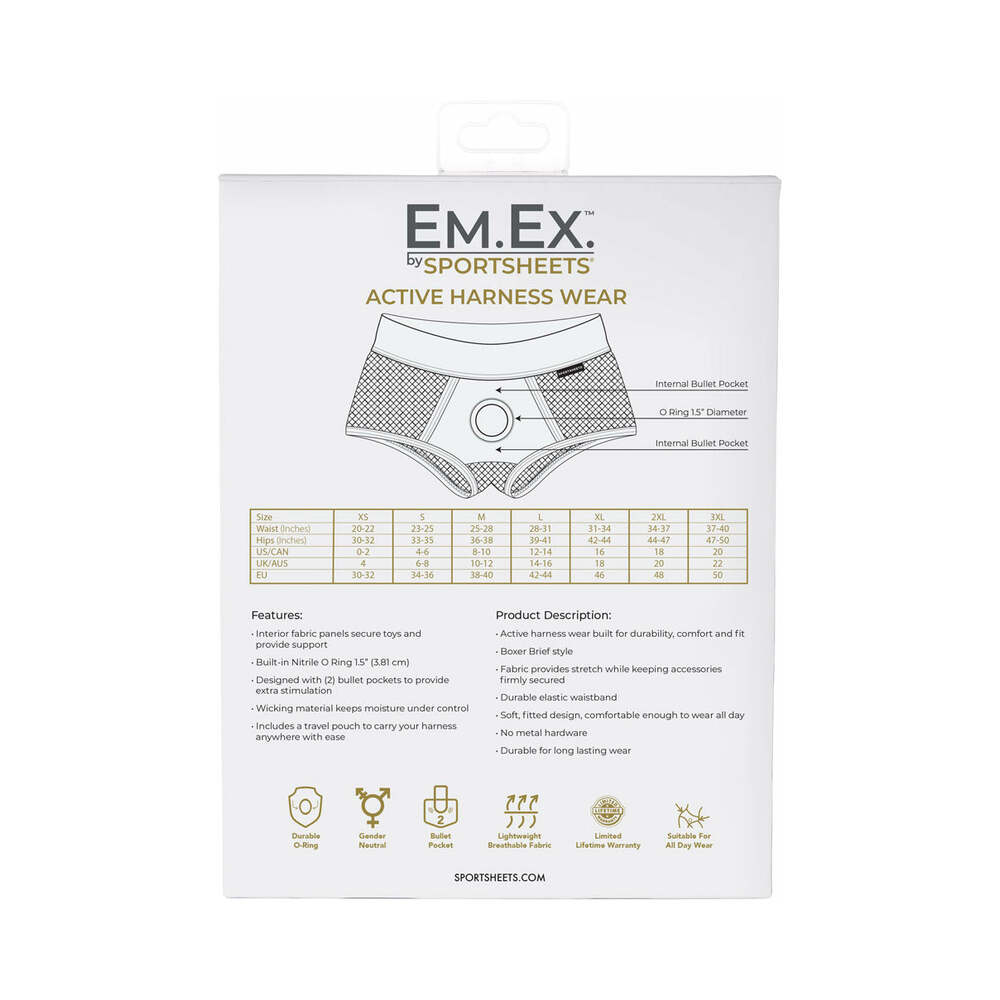 Sportsheets Em.Ex. Fit Harness Fishnet XL - Headshop.com