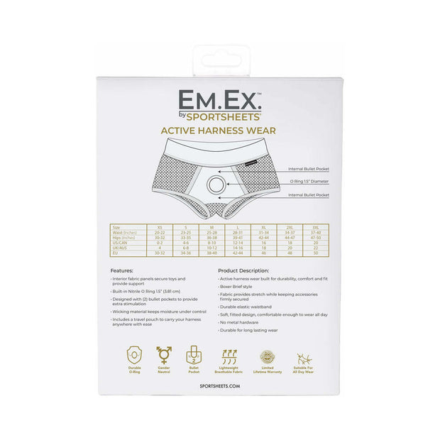 Sportsheets Em.Ex. Fit Harness Fishnet XL - Headshop.com