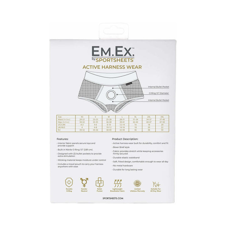 Sportsheets Em.Ex. Fit Harness Fishnet XL - Headshop.com