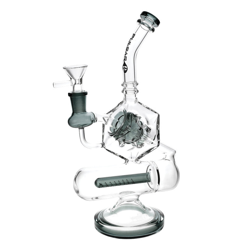 Pulsar Inception Cube Water Pipe- 10.5"/14mm F/Colors Vary - Headshop.com