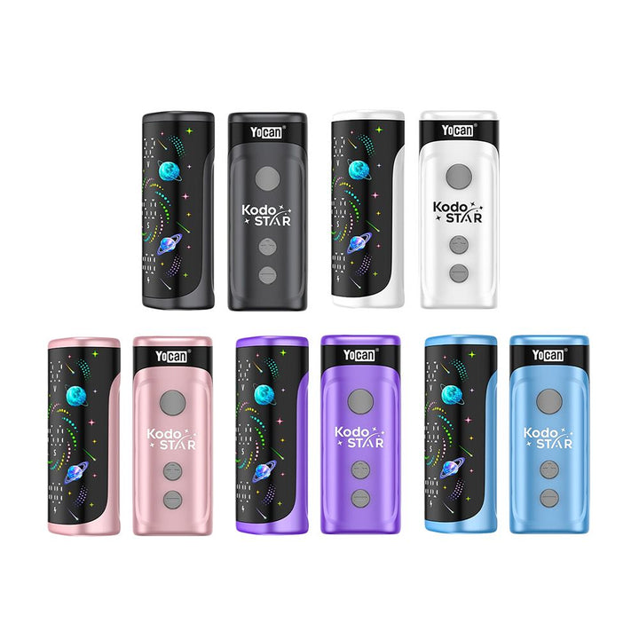 15CT DISPLAY - Yocan Kodo Star 510 Box Mod - 400mAh / Assorted Colors - Headshop.com