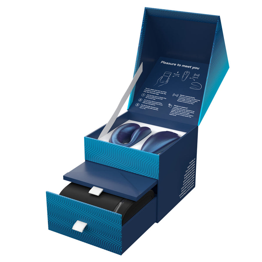 We-Vibe Chorus Rechargeable Remote-Controlled Silicone Couples Vibrator Cosmic Blue - Headshop.com