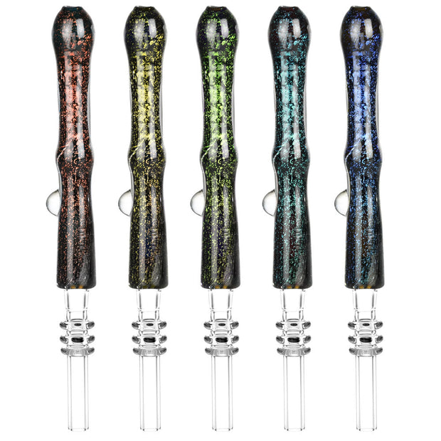 Pulsar Galaxy Glass Dab Straw - 6.5" / Colors Vary - Headshop.com