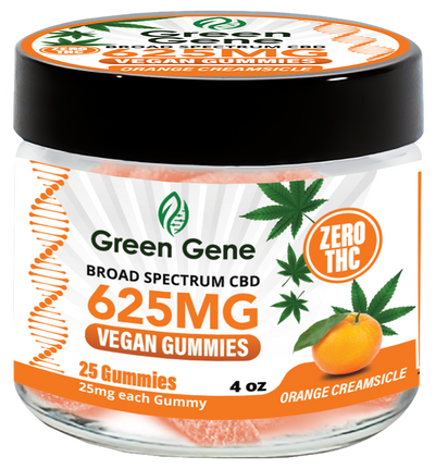 Green Genie CBD Vegan Pectin Infused Gummies w/ B12 Vitamins (625MG - 2500MG) - Headshop.com