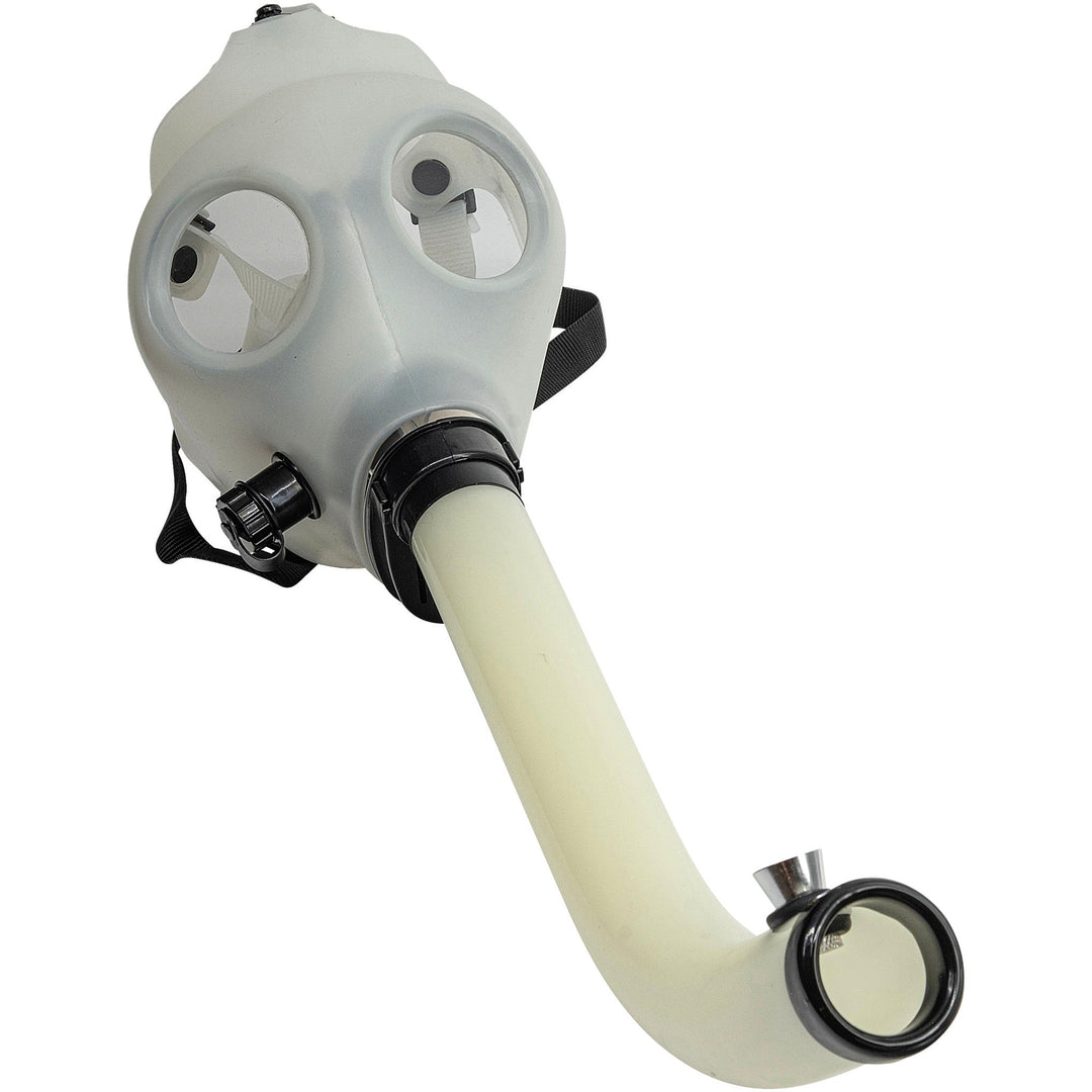 Acrylic Glow In The Dark Curved Steamroller Tube Gas Mask - Headshop.com