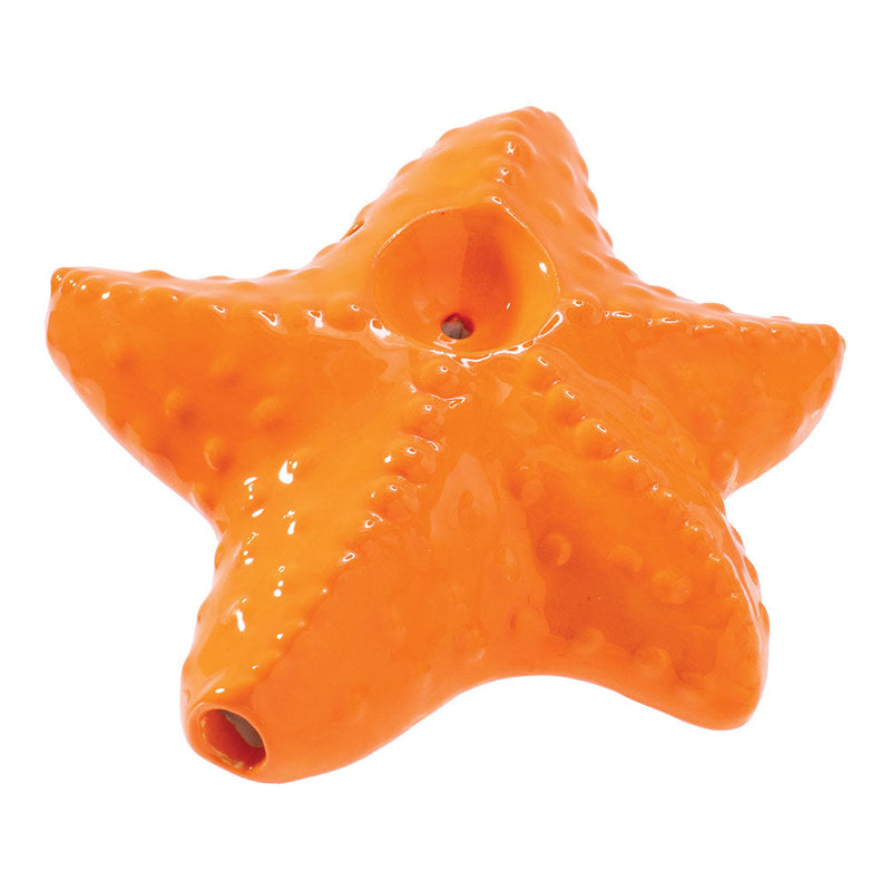 Wacky Bowlz Starfish Ceramic Hand Pipe - 4" - Headshop.com