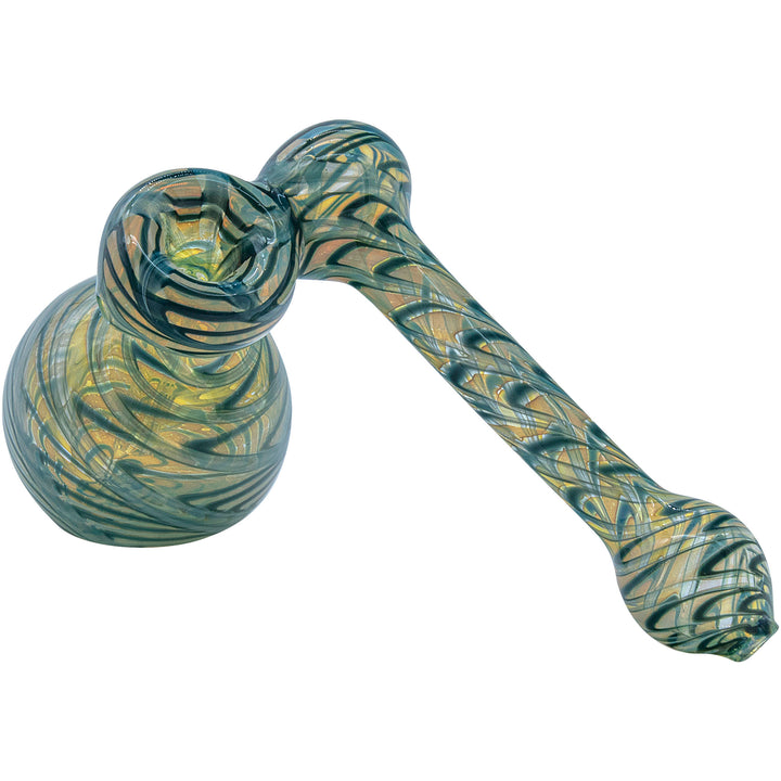 LA Pipes "Colored Sidecar" Fumed Sidecar Bubbler Pipe (Various Colors) - Headshop.com