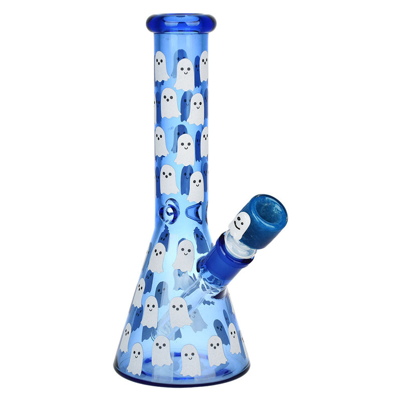 Ghostly Glow Beaker Water Pipe | 10" | 14mm F - Headshop.com