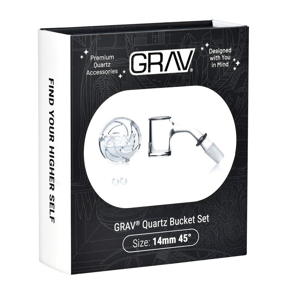 GRAV Seamless Quartz Banger Set | 4pc | 14mm M - Headshop.com
