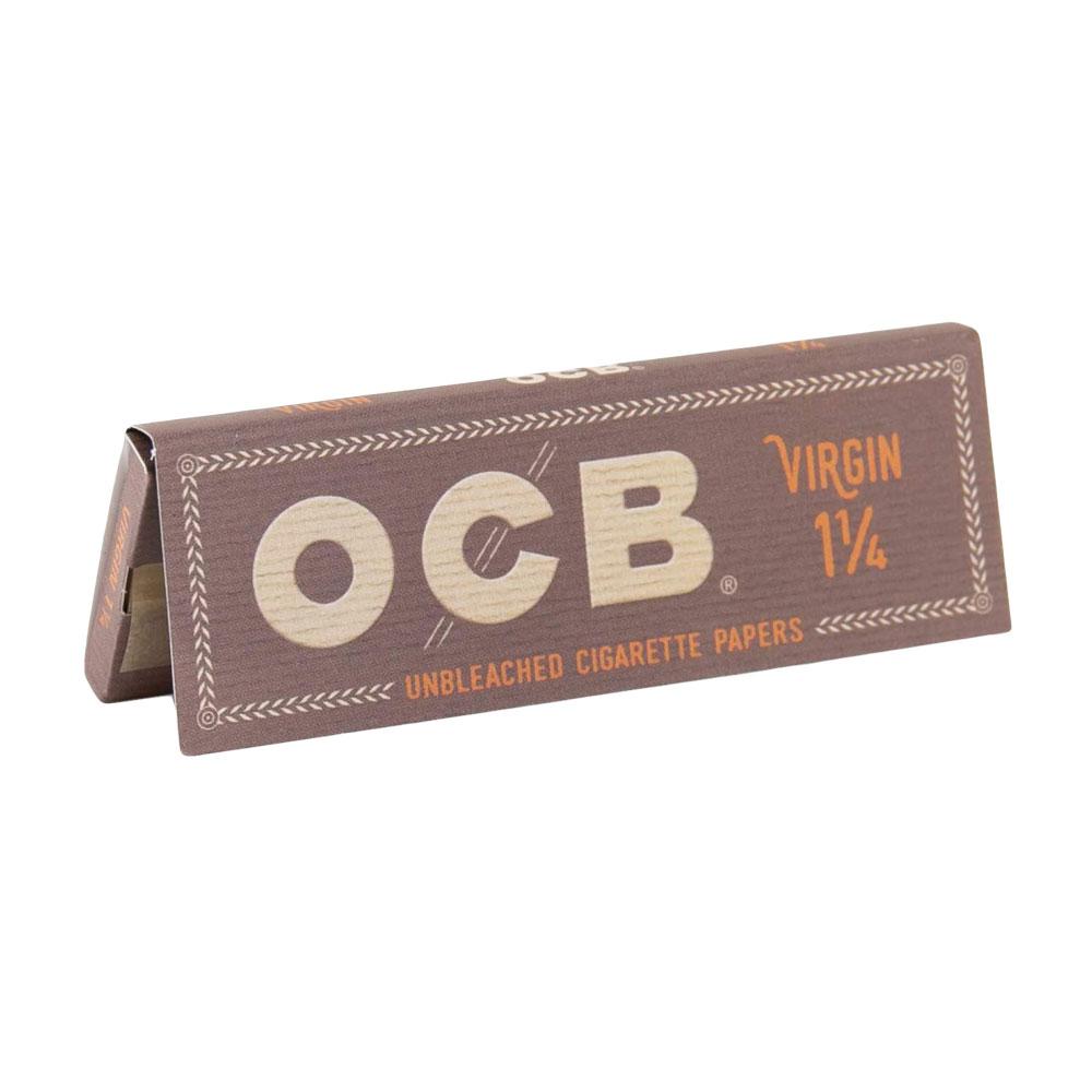 OCB Virgin Rolling Papers | 1 1/4 Inch - Headshop.com