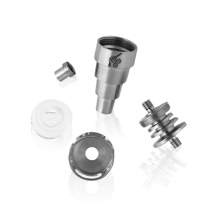 Honeybee Herb Titanium 6 IN 1 Cage Hybrid Dab Dab Nail - Headshop.com
