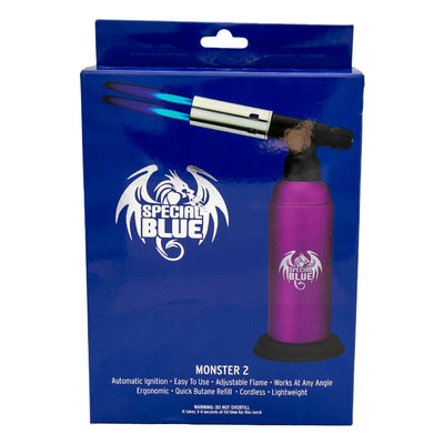 Special Blue Monster Pro 2 Torch Lighter | 8" - Headshop.com