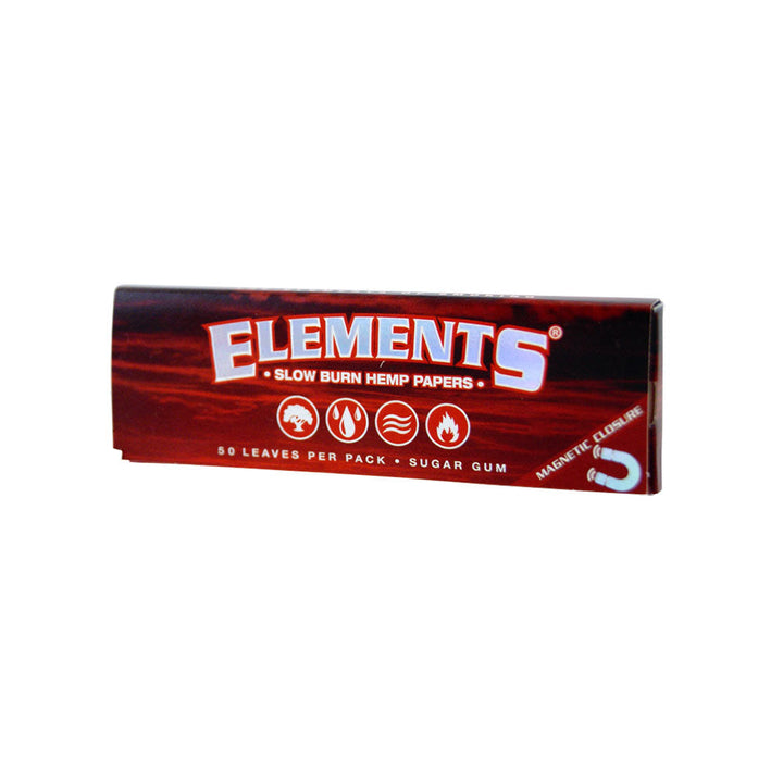 Elements Red Slow Burn Hemp Rolling Papers - Headshop.com