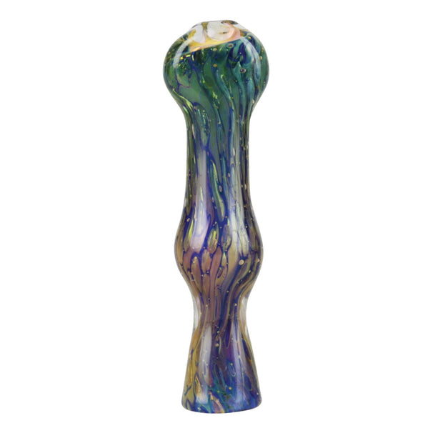 Double Glass Fumed Chillum - Headshop.com