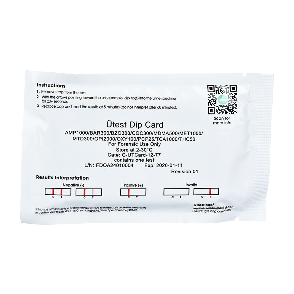 Utest 12 Panel Drug Screen Test - Headshop.com