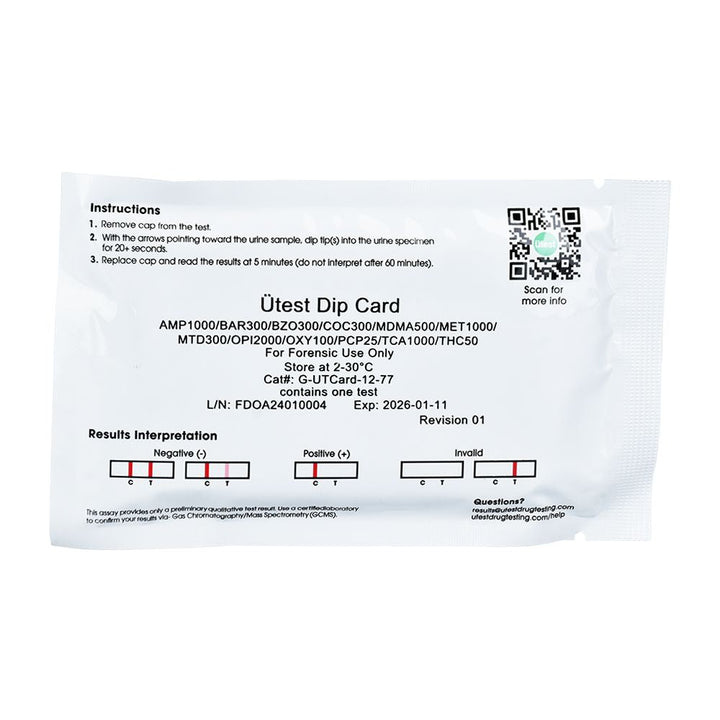 Utest 12 Panel Drug Screen Test - Headshop.com