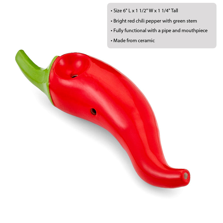 mini chili pepper pipe - red - Headshop.com