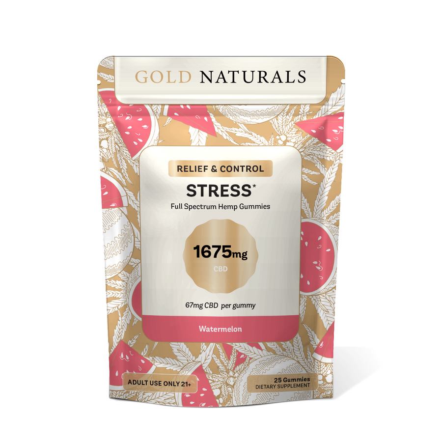 Gold naturals Stress Relief Gummy - Headshop.com