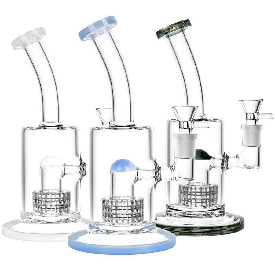 Glacier Matrix Perc Water Pipe - 8.75"/14mm F/Colors Vary - Headshop.com