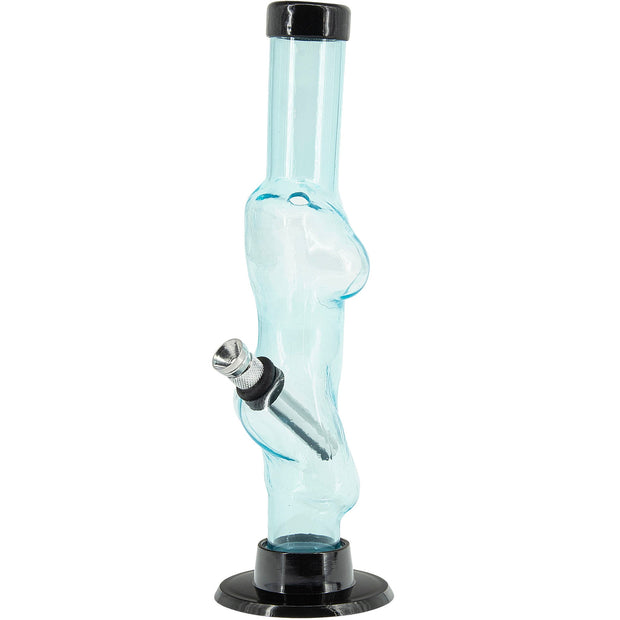 Acrylic Lady Contour Bong 8"  - Multiple Colors