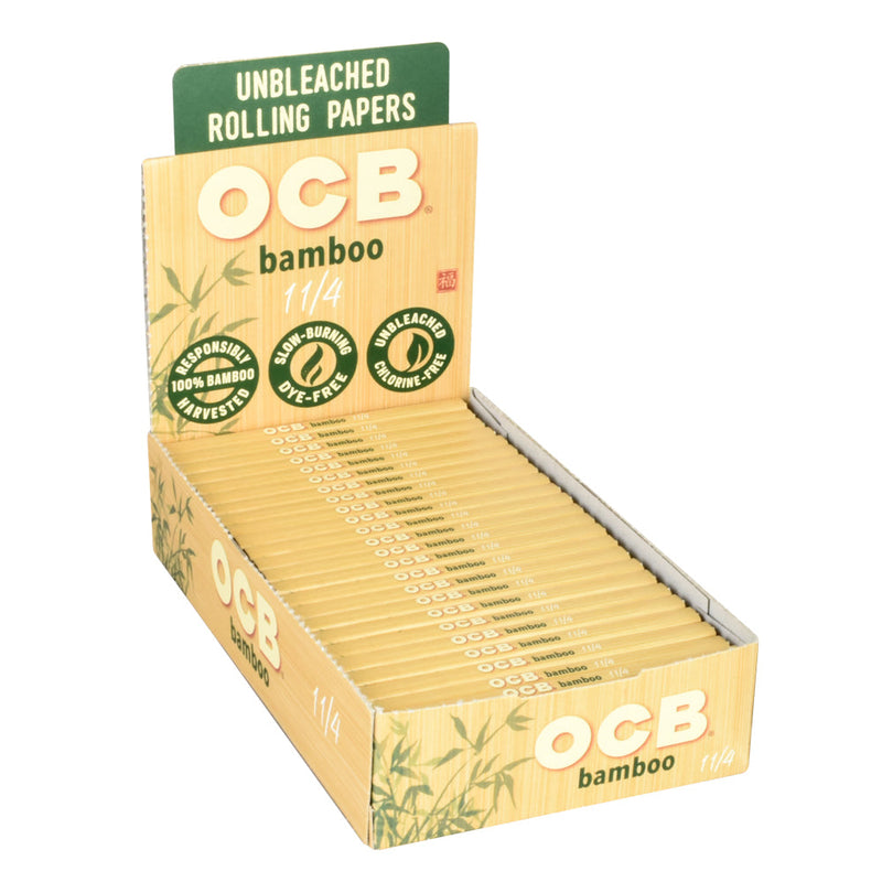OCB Bamboo Rolling Papers - 50pk / 1 1/4" 24PC DISP - - Headshop.com