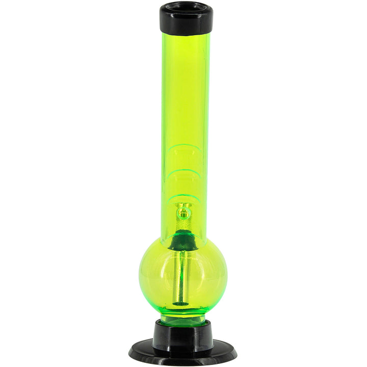 Acrylic Angled Neck Bubble Bong  8" - Multiple Colors